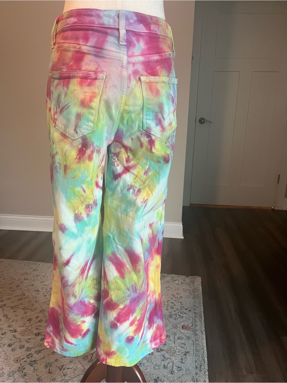 Universal Thread Tie-Dye Jeans in Pink, Purple & Aqua - Picture 7 of 7